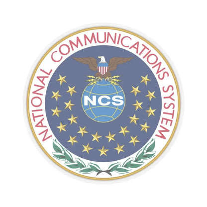 United States National Communications System - STICKER Vinyl Kiss-Cut Decal 3 Inch Transparent - The Sticker Space