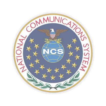 United States National Communications System - STICKER Vinyl Kiss-Cut Decal 6 Inch Transparent - The Sticker Space