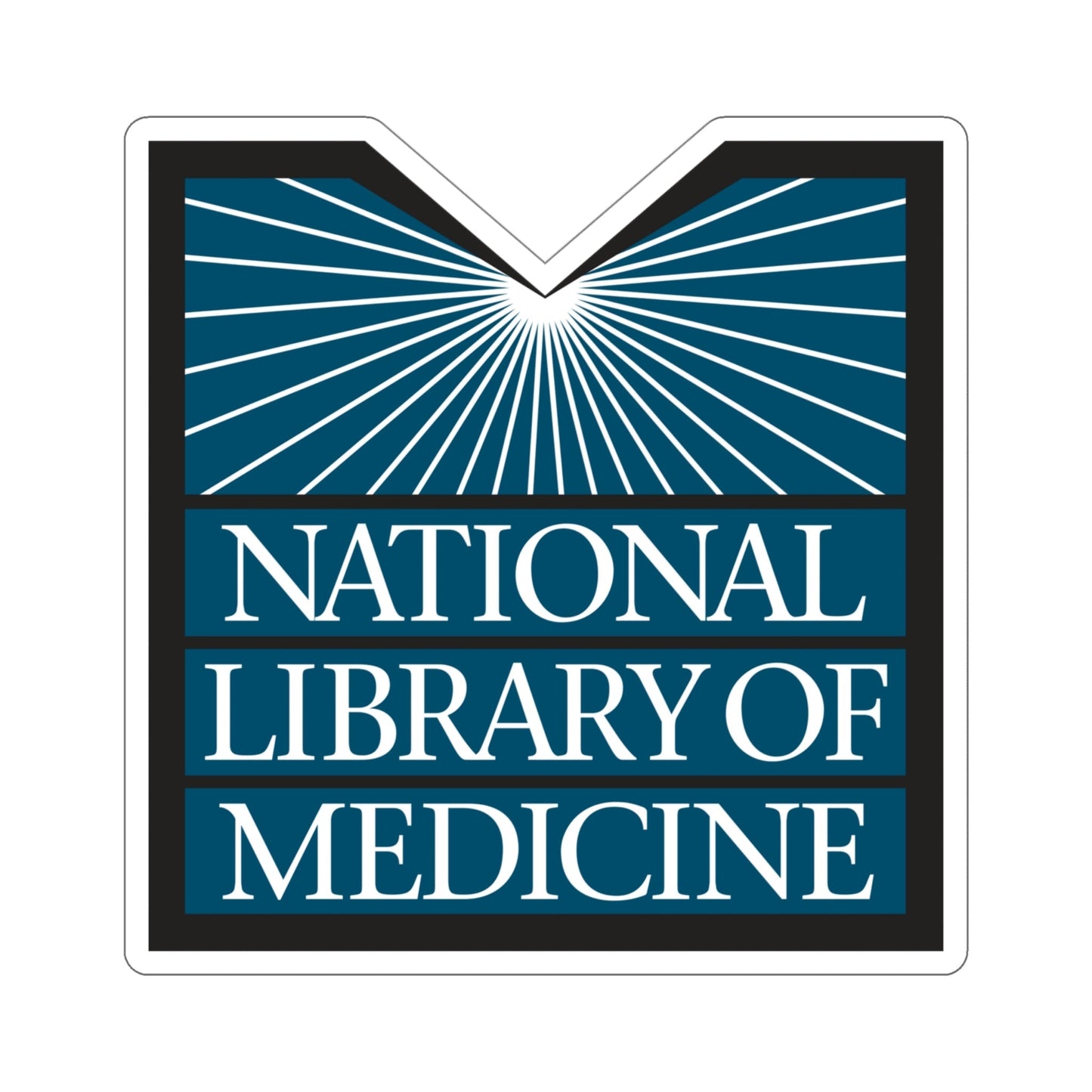 United States National Library Of Medicine STICKER Vinyl Die-Cut Decal-4 Inch-The Sticker Space