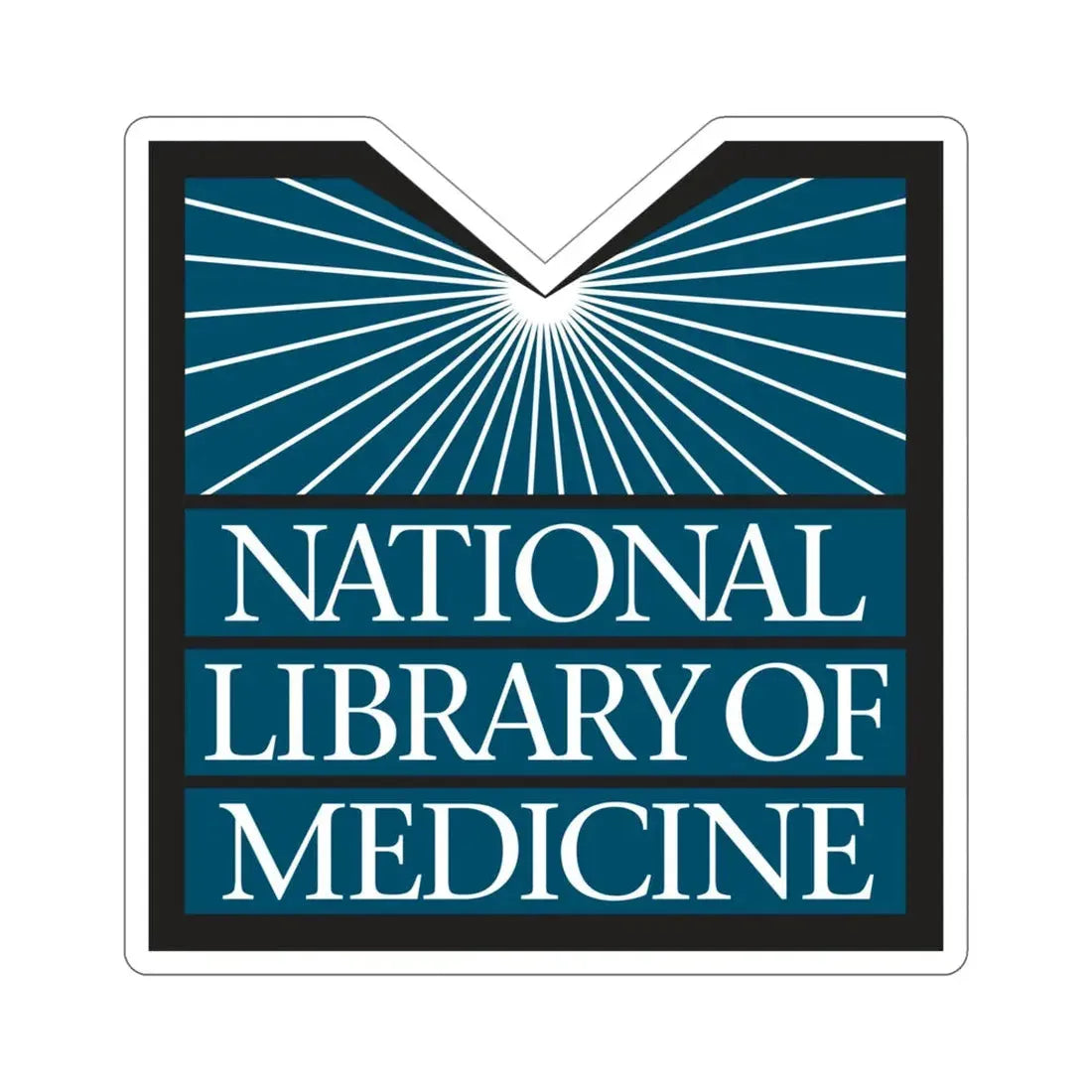 United States National Library Of Medicine STICKER Vinyl Die-Cut Decal 4 Inch - The Sticker Space