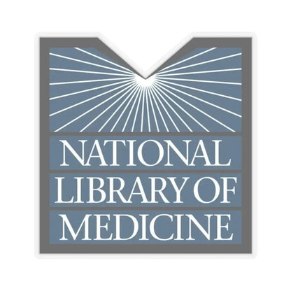 United States National Library Of Medicine - STICKER Vinyl Kiss-Cut Decal 2 Inch Transparent - The Sticker Space