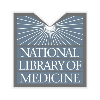 United States National Library Of Medicine - STICKER Vinyl Kiss-Cut Decal 3 Inch Transparent - The Sticker Space