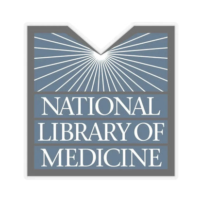 United States National Library Of Medicine - STICKER Vinyl Kiss-Cut Decal 6 Inch Transparent - The Sticker Space