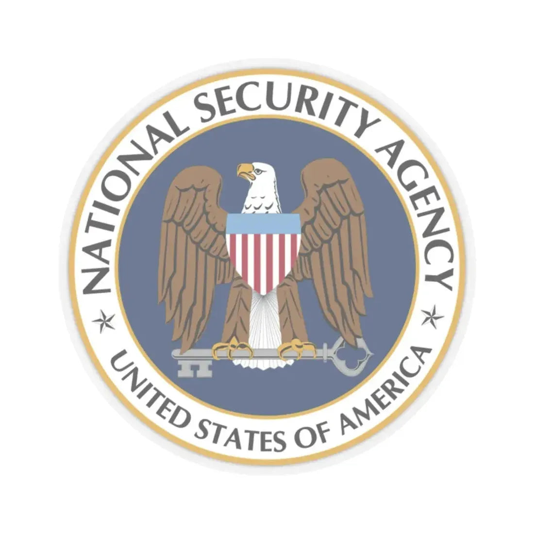 United States National Security Agency - STICKER Vinyl Kiss-Cut Decal 2 Inch Transparent - The Sticker Space