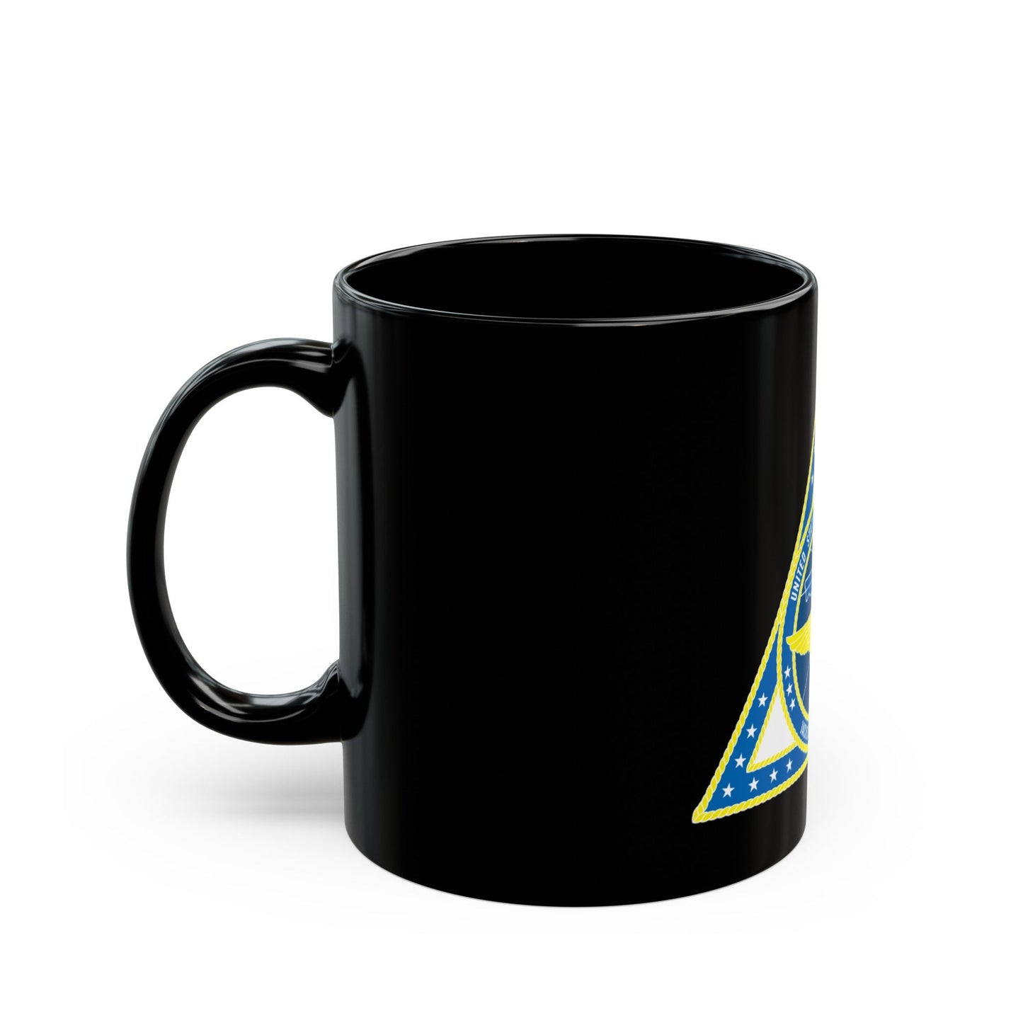 United States Naval Air Station Jacksonville FL (U.S. Navy) Black Coffee Mug-The Sticker Space