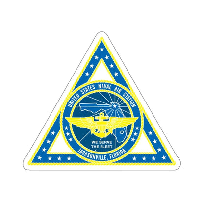 United States Naval Air Station Jacksonville FL (U.S. Navy) STICKER Vinyl Kiss-Cut Decal 4 Inch White - The Sticker Space