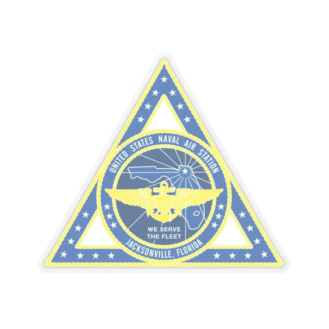 United States Naval Air Station Jacksonville FL (U.S. Navy) STICKER Vinyl Kiss-Cut Decal 6 Inch Transparent - The Sticker Space