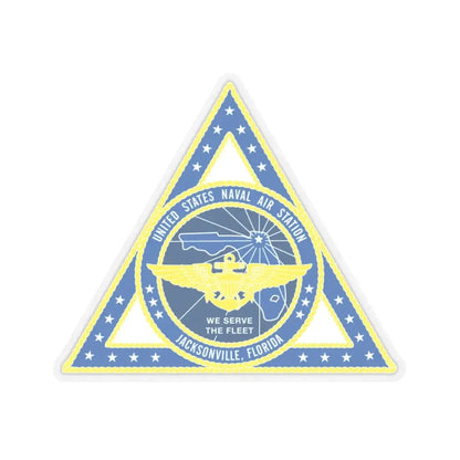 United States Naval Air Station Jacksonville FL (U.S. Navy) STICKER Vinyl Kiss-Cut Decal 6 Inch Transparent - The Sticker Space