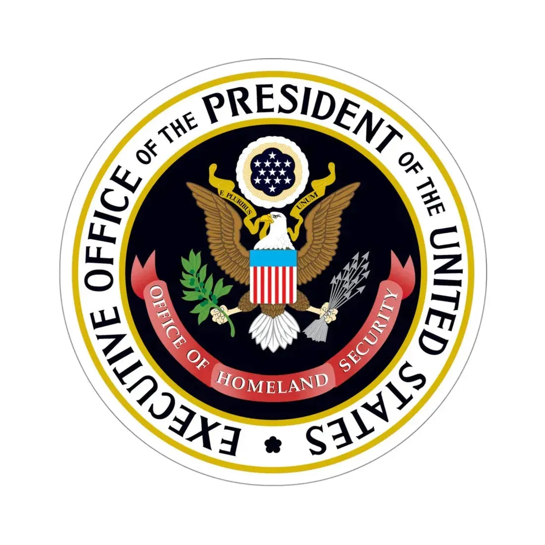 United States Office of Homeland Security STICKER Vinyl Die-Cut Decal 4 Inch - The Sticker Space