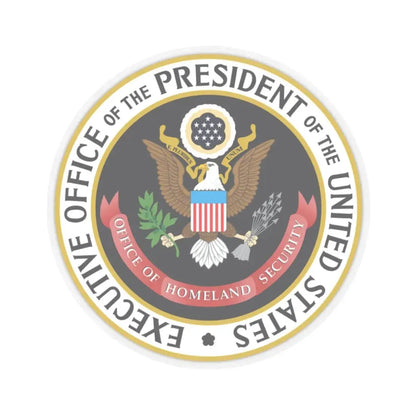 United States Office of Homeland Security - STICKER Vinyl Kiss-Cut Decal 2 Inch Transparent - The Sticker Space