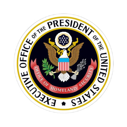 United States Office of Homeland Security - STICKER Vinyl Kiss-Cut Decal 4 Inch White - The Sticker Space