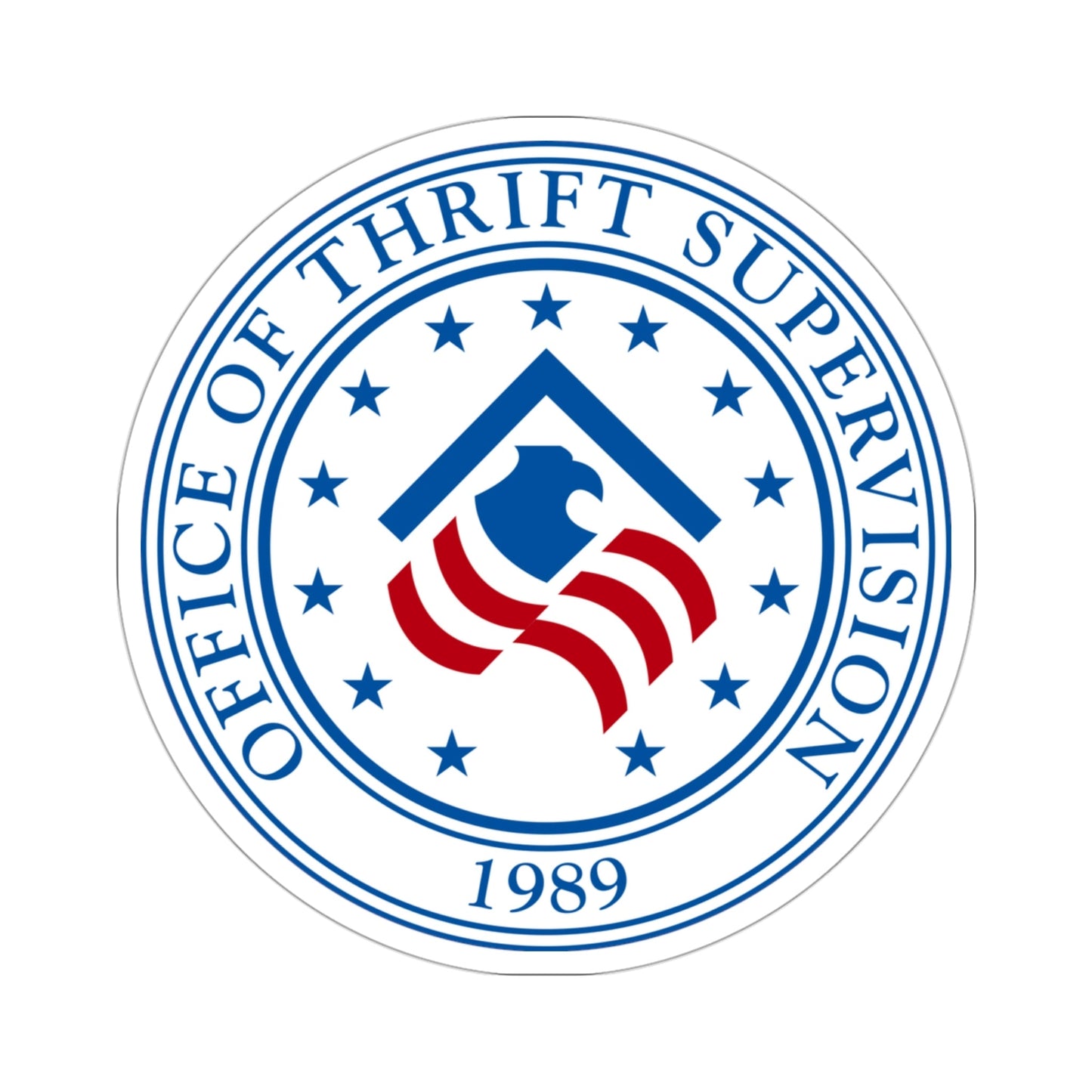 United States Office of Thrift Supervision STICKER Vinyl Die-Cut Decal-3 Inch-The Sticker Space