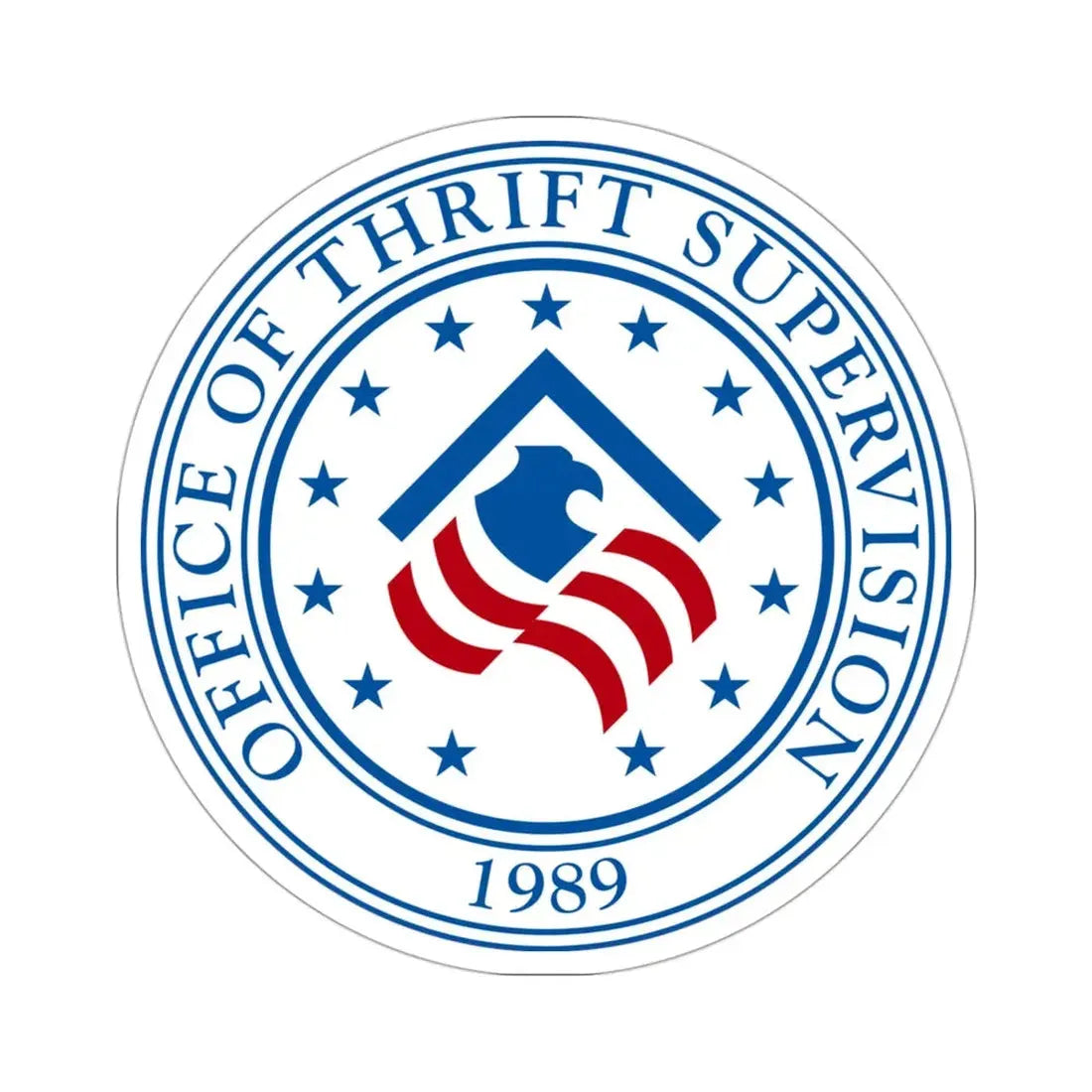 United States Office of Thrift Supervision STICKER Vinyl Die-Cut Decal 3 Inch - The Sticker Space