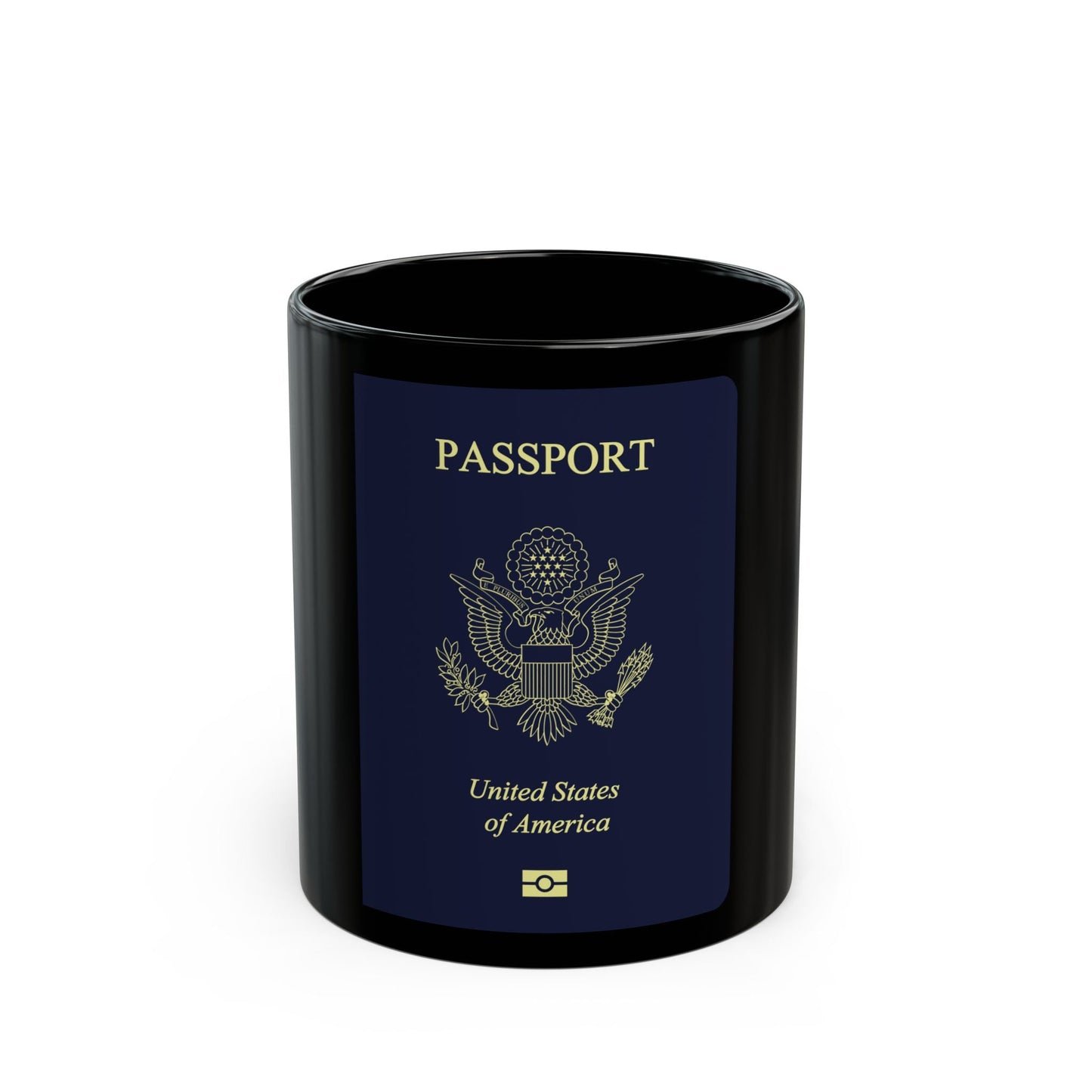 United States Passport - Black Coffee Mug