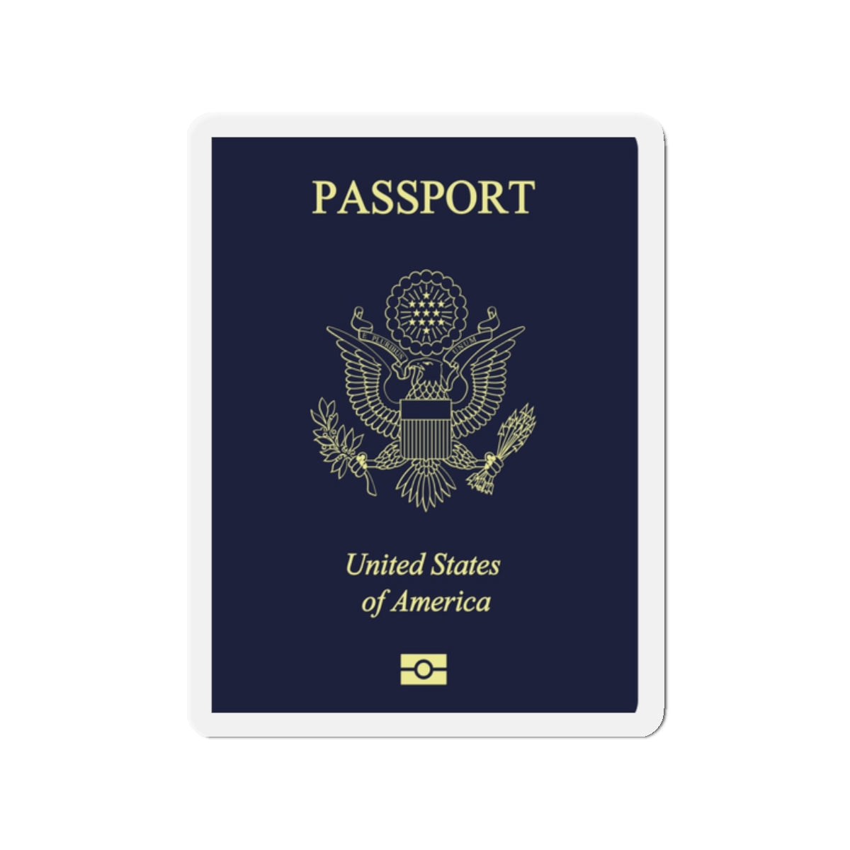 United States Passport - Die-Cut Magnet-2" x 2"-The Sticker Space