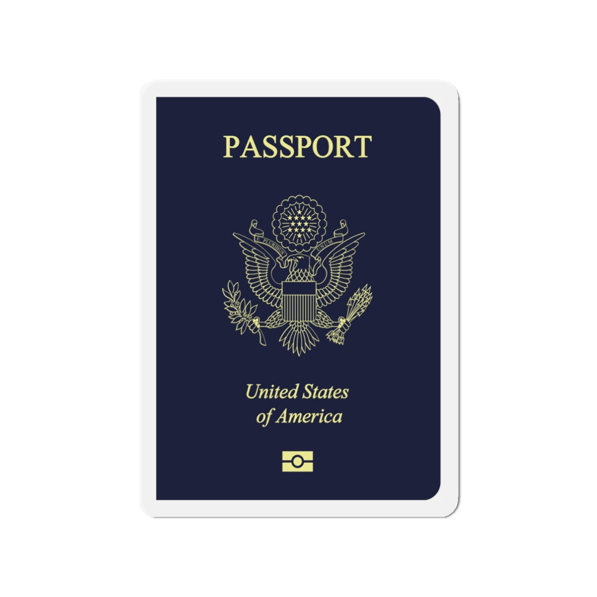 United States Passport - Die-Cut Magnet-3" x 3"-The Sticker Space