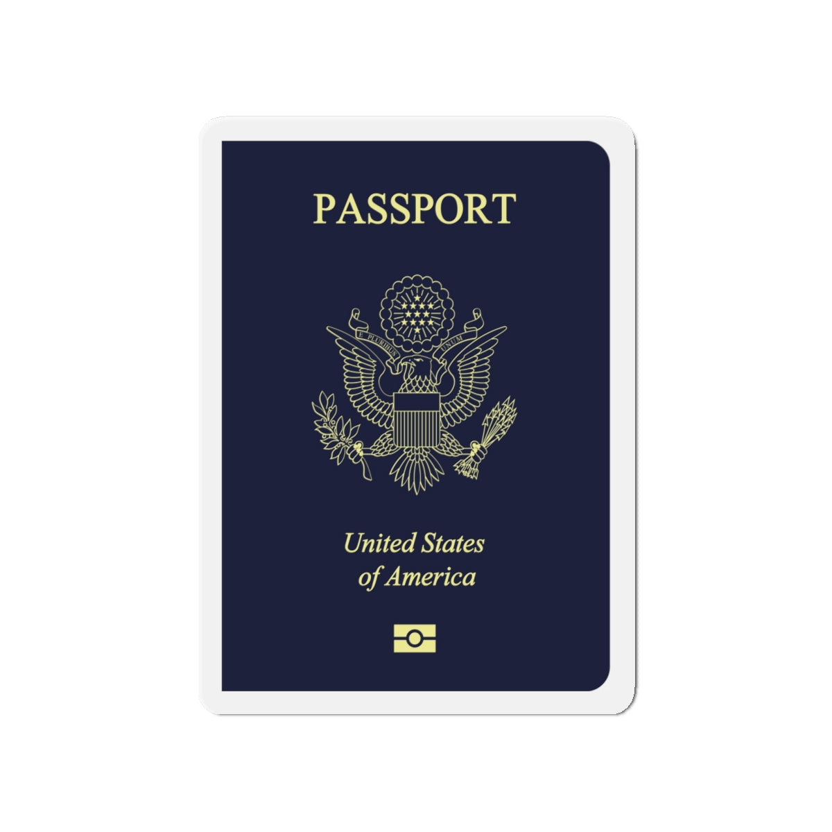 United States Passport - Die-Cut Magnet-4" x 4"-The Sticker Space