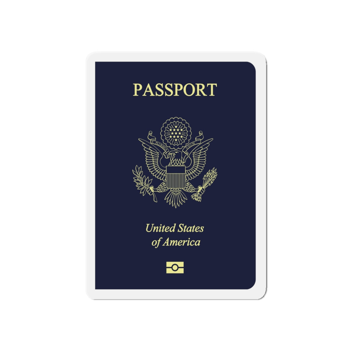United States Passport - Die-Cut Magnet-5" x 5"-The Sticker Space