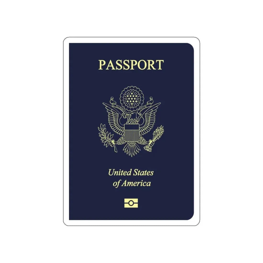 United States Passport STICKER Vinyl Die-Cut Decal 5 Inch - The Sticker Space