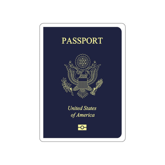 United States Passport STICKER Vinyl Die-Cut Decal-White-The Sticker Space