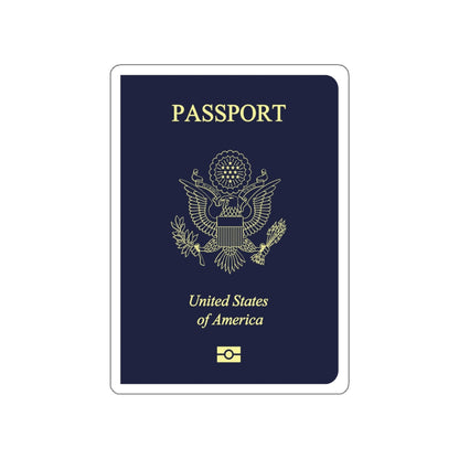 United States Passport STICKER Vinyl Die-Cut Decal-White-The Sticker Space