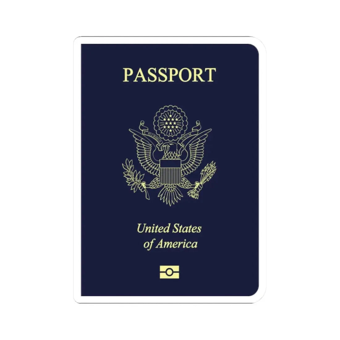 United States Passport - STICKER Vinyl Kiss-Cut Decal 2 Inch White - The Sticker Space