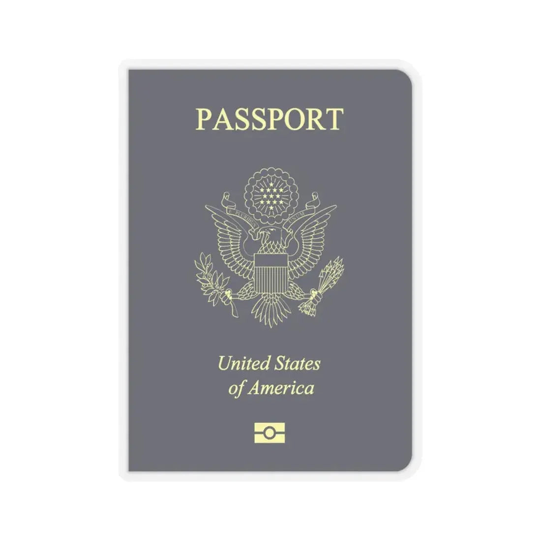 United States Passport - STICKER Vinyl Kiss-Cut Decal 6 Inch Transparent - The Sticker Space