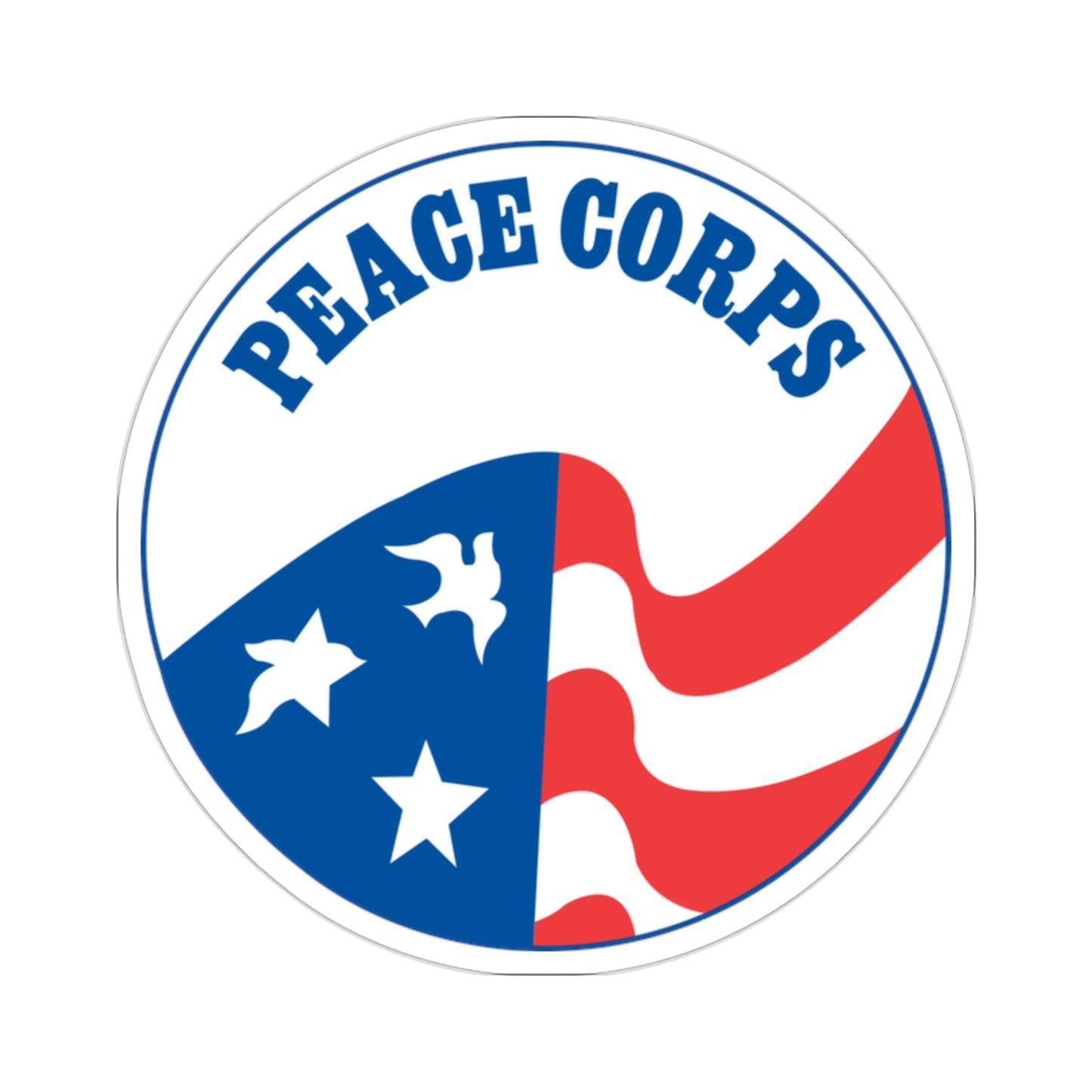 United States Peace Corps STICKER Vinyl Die-Cut Decal-2 Inch-The Sticker Space