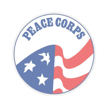 United States Peace Corps - STICKER Vinyl Kiss-Cut Decal 2 Inch Transparent - The Sticker Space