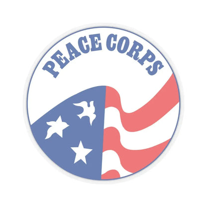 United States Peace Corps - STICKER Vinyl Kiss-Cut Decal 6 Inch Transparent - The Sticker Space
