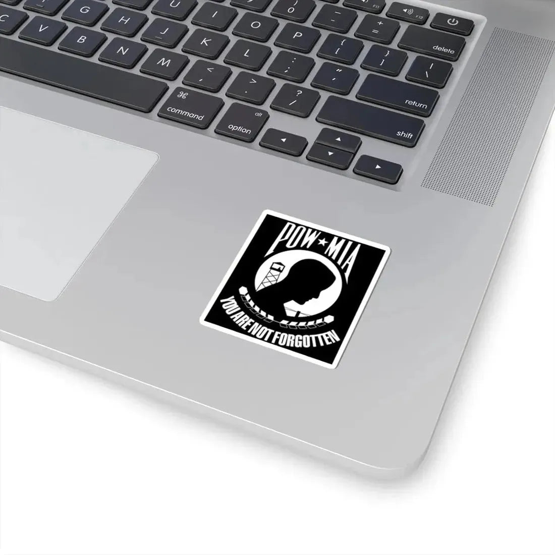 United States POW-MIA flag cropped (United States) STICKER Vinyl Kiss-Cut Decal - The Sticker Space