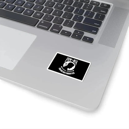 United States POW-MIA flag (United States) STICKER Vinyl Kiss-Cut Decal - The Sticker Space