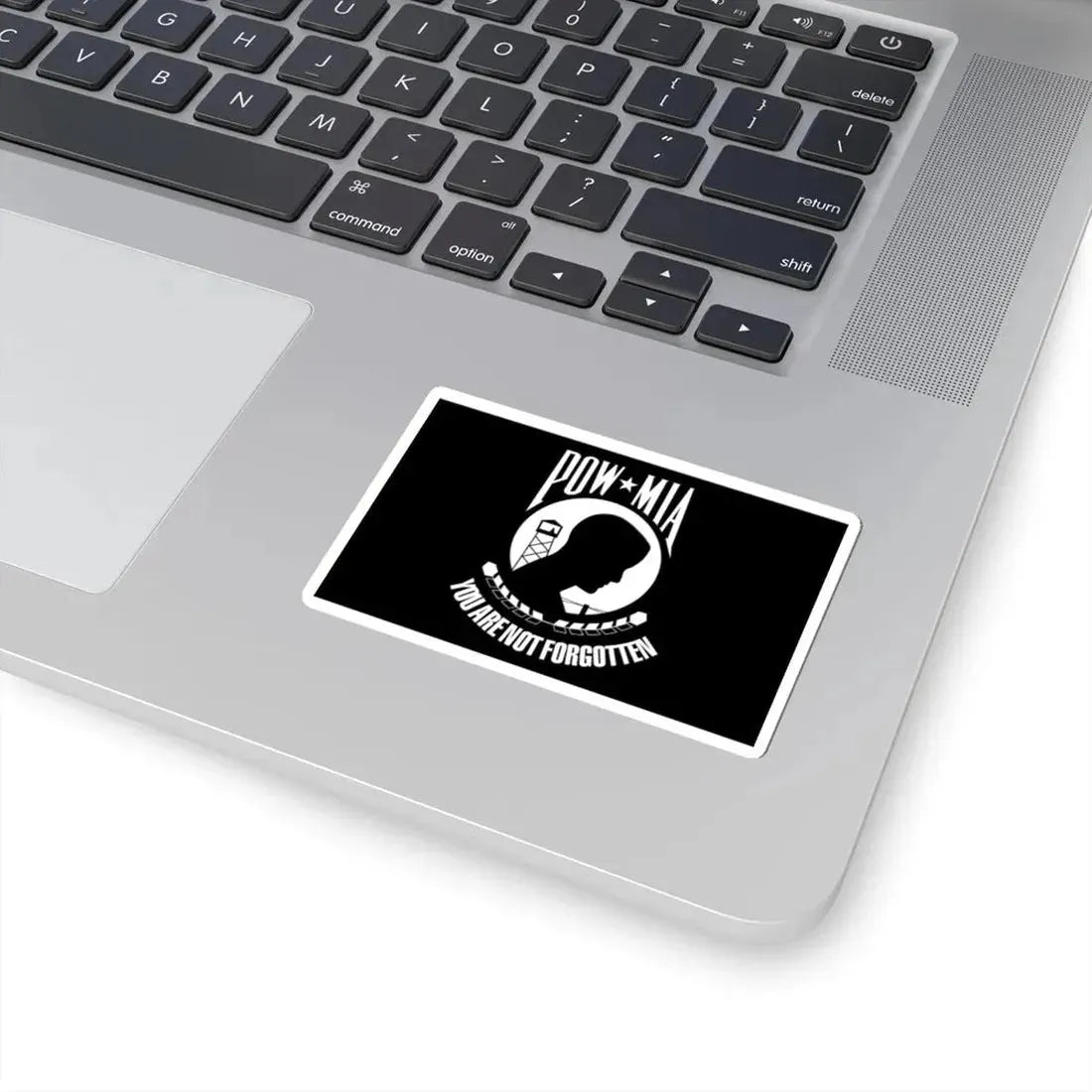 United States POW-MIA flag (United States) STICKER Vinyl Kiss-Cut Decal - The Sticker Space