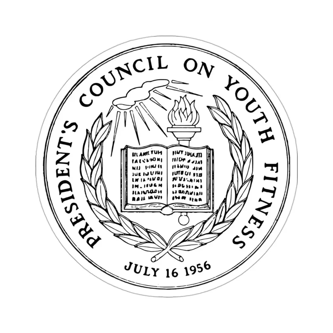 United States Presidents Council On Youth Fitness STICKER Vinyl Die-Cut Decal 3 Inch - The Sticker Space