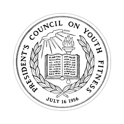 United States Presidents Council On Youth Fitness STICKER Vinyl Die-Cut Decal 4 Inch - The Sticker Space