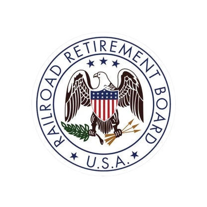 United States Railroad Retirement Board - STICKER Vinyl Kiss-Cut Decal 2 Inch White - The Sticker Space