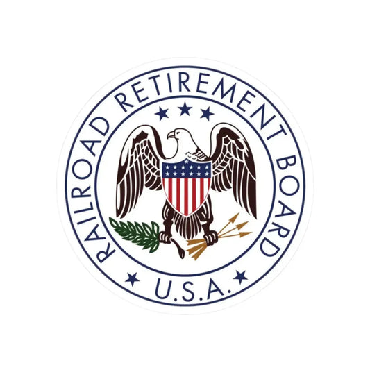 United States Railroad Retirement Board - STICKER Vinyl Kiss-Cut Decal 2 Inch White - The Sticker Space