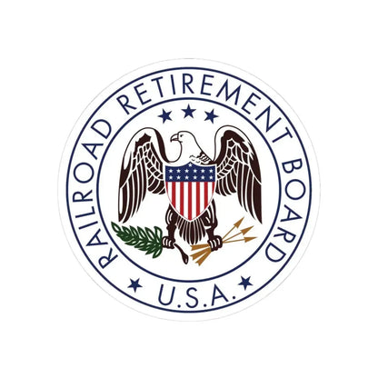 United States Railroad Retirement Board - STICKER Vinyl Kiss-Cut Decal 3 Inch White - The Sticker Space