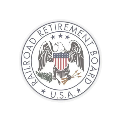 United States Railroad Retirement Board - STICKER Vinyl Kiss-Cut Decal 4 Inch Transparent - The Sticker Space