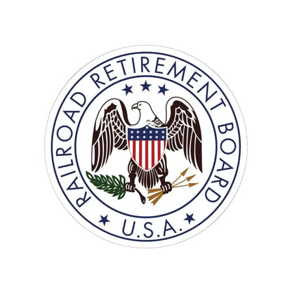 United States Railroad Retirement Board - STICKER Vinyl Kiss-Cut Decal 6 Inch White - The Sticker Space