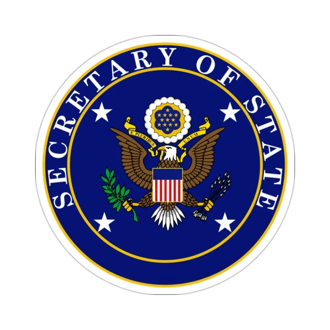 United States Secretary of State STICKER Vinyl Die-Cut Decal 2 Inch - The Sticker Space