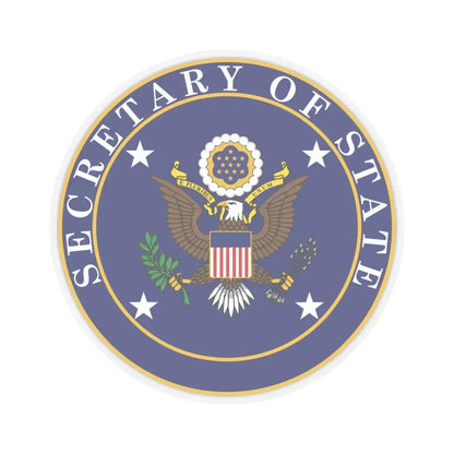 United States Secretary of State - STICKER Vinyl Kiss-Cut Decal 3 Inch Transparent - The Sticker Space