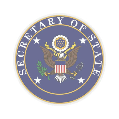 United States Secretary of State - STICKER Vinyl Kiss-Cut Decal 6 Inch Transparent - The Sticker Space