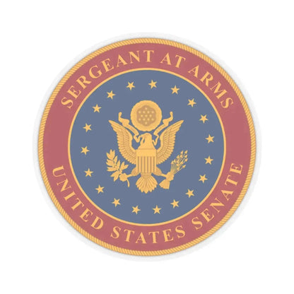 United States Senate Sergeant at Arms - STICKER Vinyl Kiss-Cut Decal 2 Inch Transparent - The Sticker Space