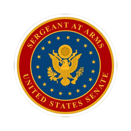 United States Senate Sergeant at Arms - STICKER Vinyl Kiss-Cut Decal 3 Inch White - The Sticker Space