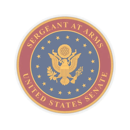 United States Senate Sergeant at Arms - STICKER Vinyl Kiss-Cut Decal 4 Inch Transparent - The Sticker Space