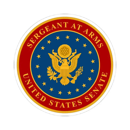 United States Senate Sergeant at Arms - STICKER Vinyl Kiss-Cut Decal 4 Inch White - The Sticker Space