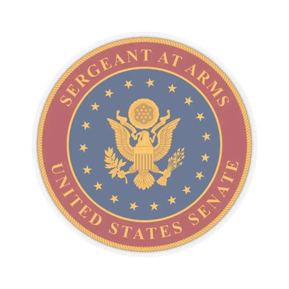 United States Senate Sergeant at Arms - STICKER Vinyl Kiss-Cut Decal 6 Inch Transparent - The Sticker Space