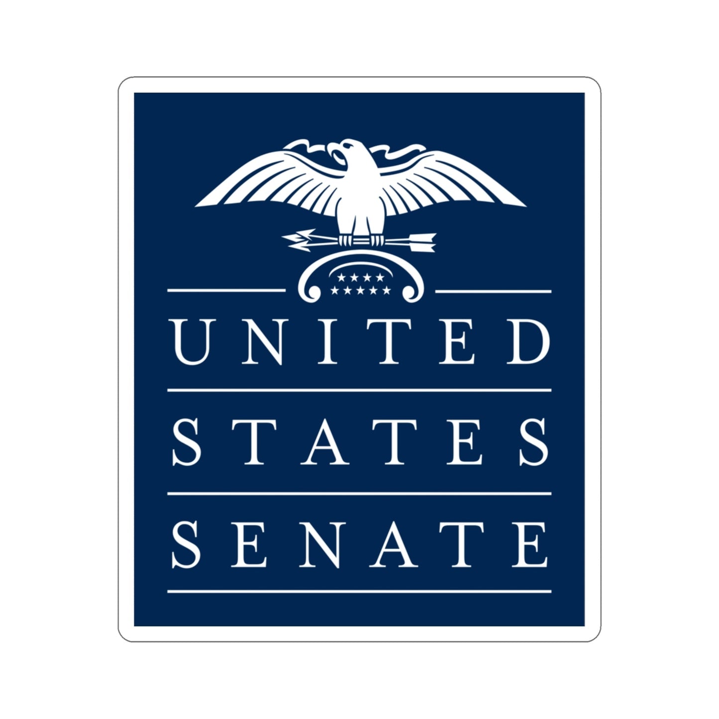 United States Senate STICKER Vinyl Die-Cut Decal-3 Inch-The Sticker Space