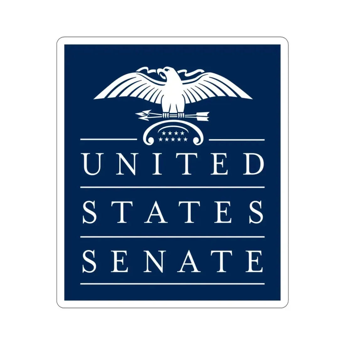 United States Senate STICKER Vinyl Die-Cut Decal 3 Inch - The Sticker Space